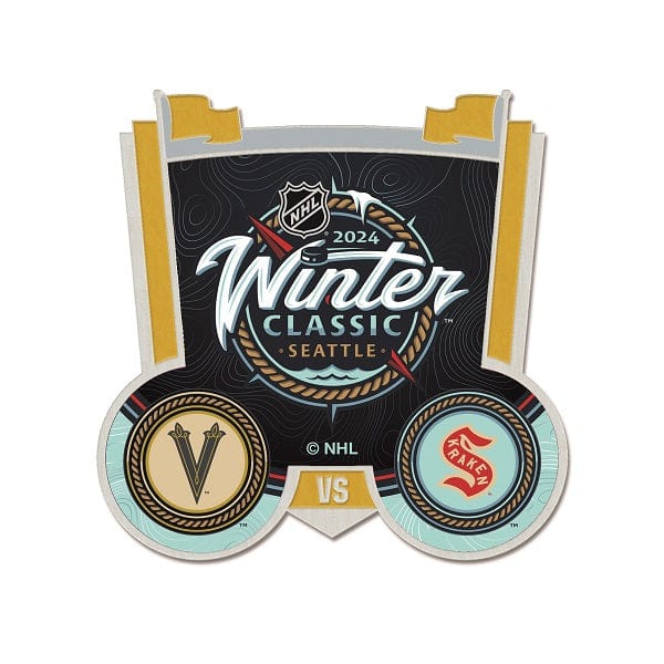 2024 NHL Winter Classic Seattle Kraken vs. Vegas Golden Knights Collector Pin