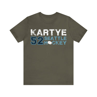 T-Shirt Kartye 52 Seattle Hockey Unisex Jersey Tee