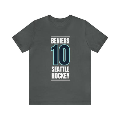 T-Shirt Beniers 10 Seattle Hockey Black Vertical Design Unisex T-Shirt