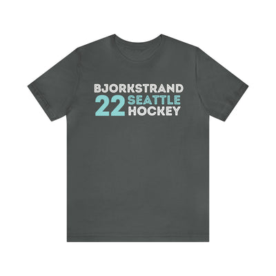 T-Shirt Bjorkstrand 22 Seattle Hockey Grafitti Wall Design Unisex T-Shirt