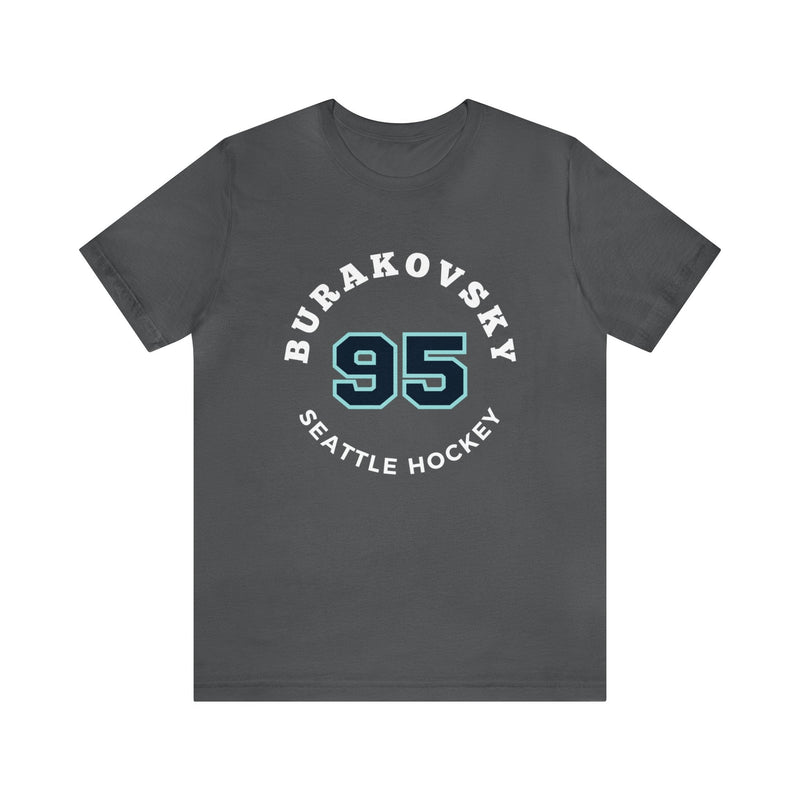 T-Shirt Burakovsky 95 Seattle Hockey Number Arch Design Unisex T-Shirt