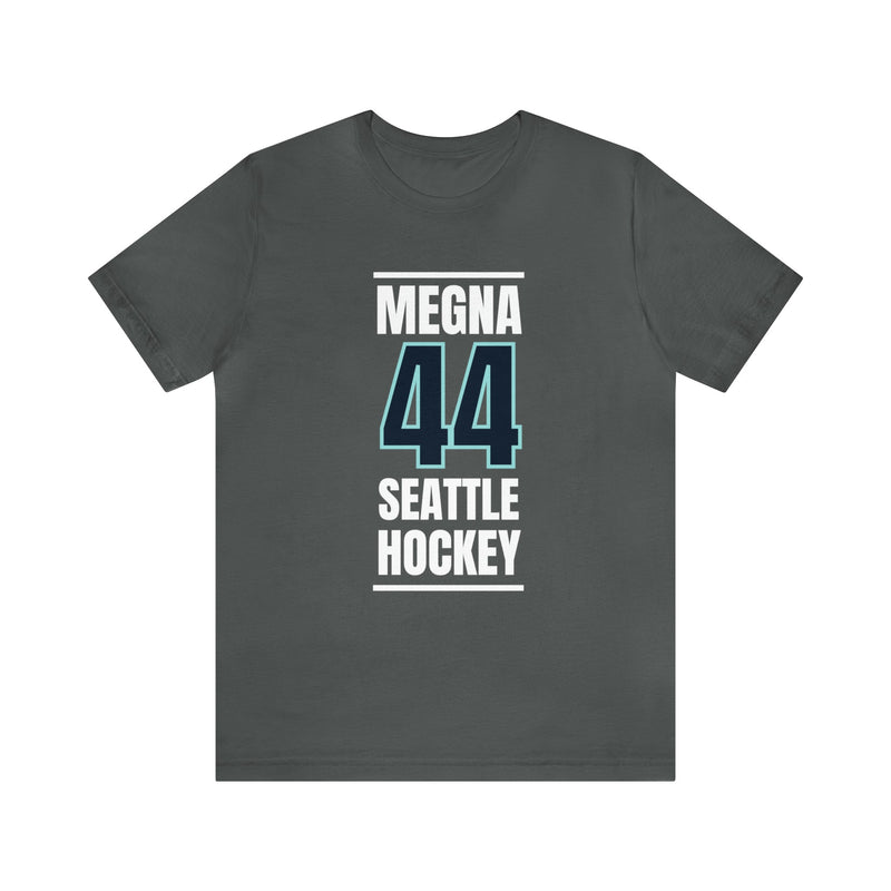 T-Shirt Megna 44 Seattle Hockey Black Vertical Design Unisex T-Shirt