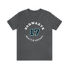 T-Shirt Schwartz 17 Seattle Hockey Number Arch Design Unisex T-Shirt