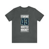 T-Shirt Studenic 43 Seattle Hockey Black Vertical Design Unisex T-Shirt