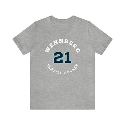 T-Shirt Wennberg 21 Seattle Hockey Number Arch Design Unisex T-Shirt