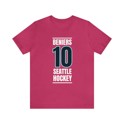 T-Shirt Beniers 10 Seattle Hockey Black Vertical Design Unisex T-Shirt