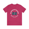 T-Shirt Bjorkstrand 22 Seattle Hockey Number Arch Design Unisex T-Shirt