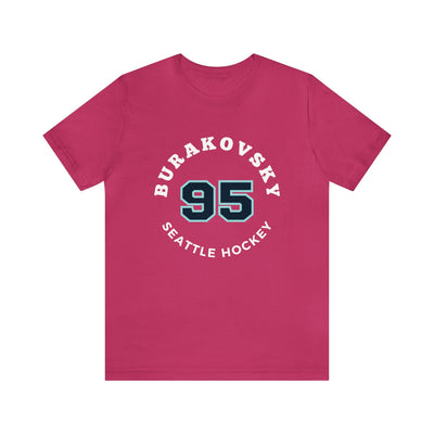 T-Shirt Burakovsky 95 Seattle Hockey Number Arch Design Unisex T-Shirt