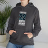 Hoodie Bjorkstrand 22 Seattle Hockey Black Vertical Design Unisex Hooded Sweatshirt