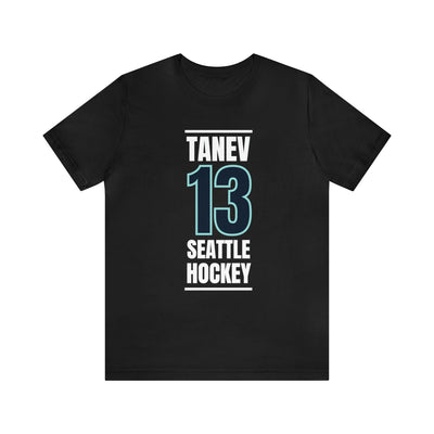 T-Shirt Tanev 13 Seattle Hockey Black Vertical Design Unisex T-Shirt