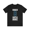 T-Shirt Dumoulin 8 Seattle Hockey Black Vertical Design Unisex T-Shirt