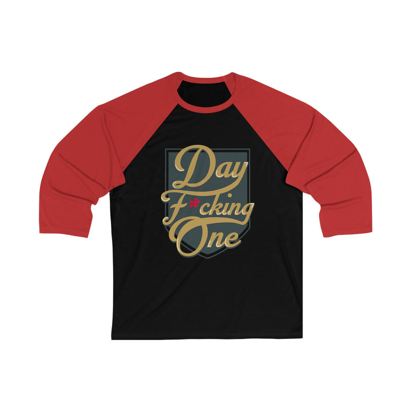 Long-sleeve "Day F*cking One" William Karlsson Vegas Golden Knights Unisex Baseball Raglan Shirt (FRONT DESIGN ONLY)