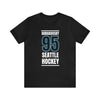 T-Shirt Burakovsky 95 Seattle Hockey Black Vertical Design Unisex T-Shirt