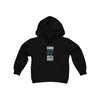 Kids clothes Gourde 37 Seattle Hockey Black Vertical Design Youth Hooded Sweatshirt