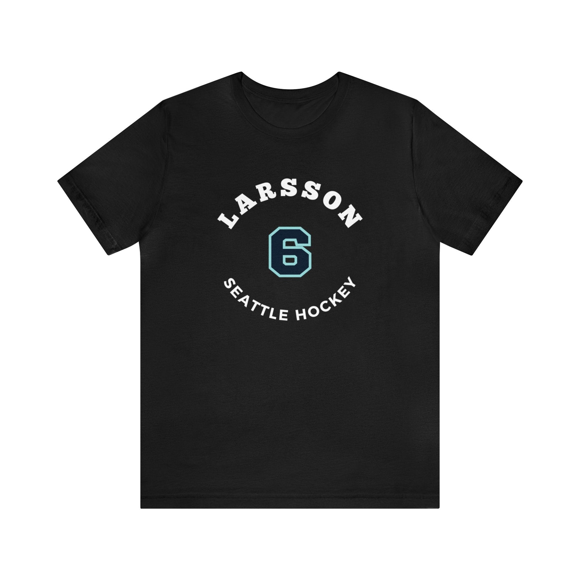 T-Shirt Larsson 6 Seattle Hockey Number Arch Design Unisex T-Shirt