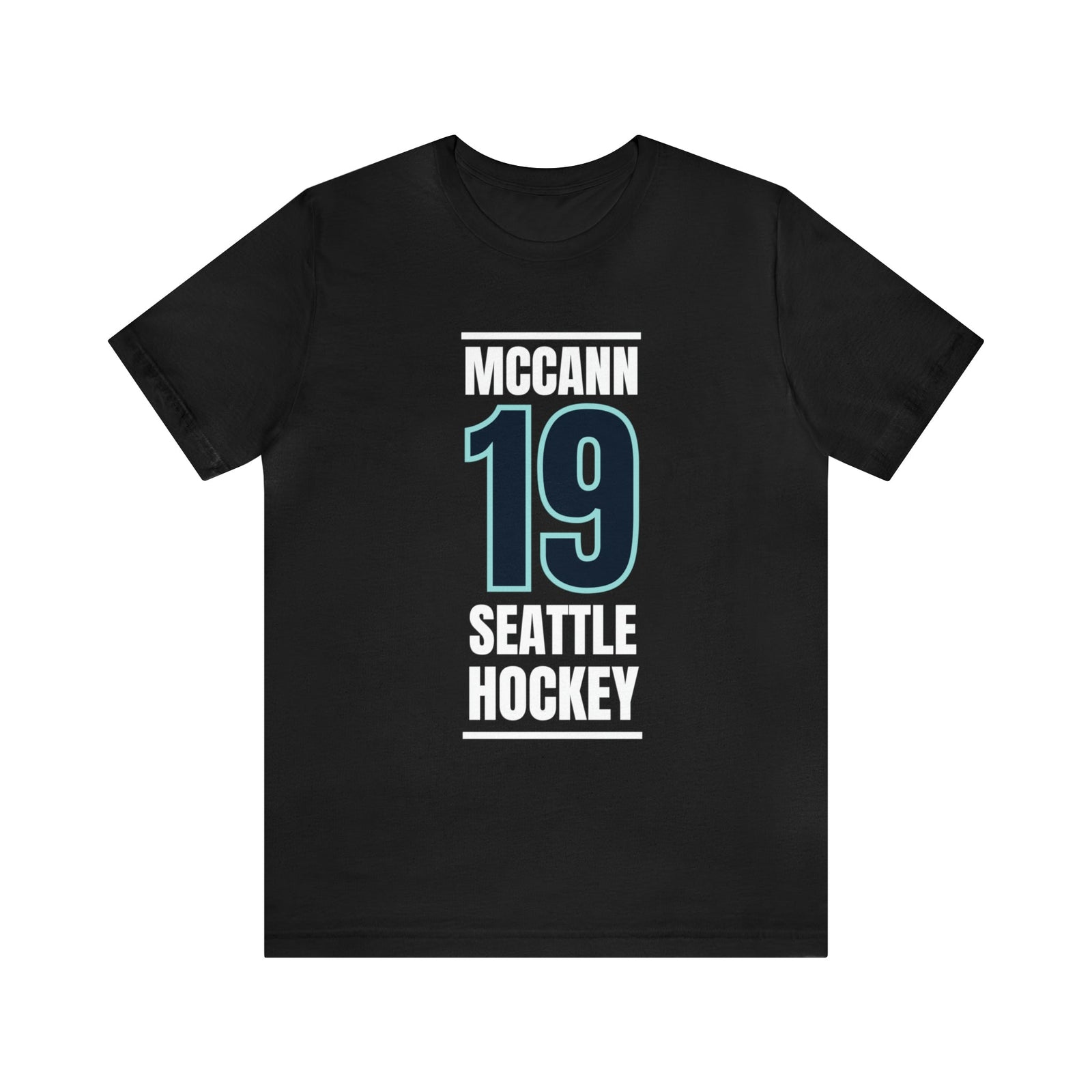 Jared McCann Men's Cotton T-Shirt - True Navy - Seattle | 500 Level