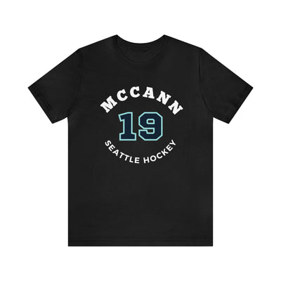 T-Shirt McCann 19 Seattle Hockey Number Arch Design Unisex T-Shirt