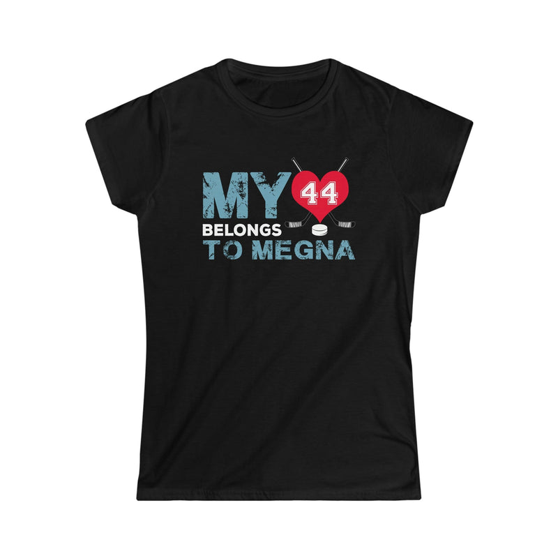 T-Shirt My Heart Belongs To Megna Women's Softstyle Tee