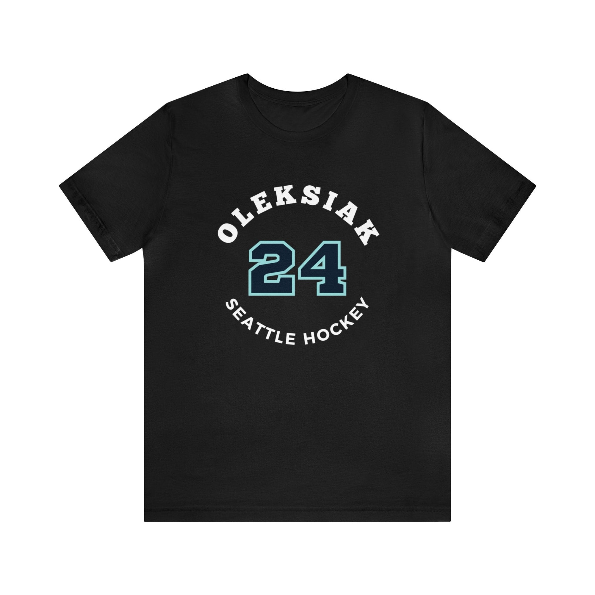 T-Shirt Oleksiak 24 Seattle Hockey Number Arch Design Unisex T-Shirt