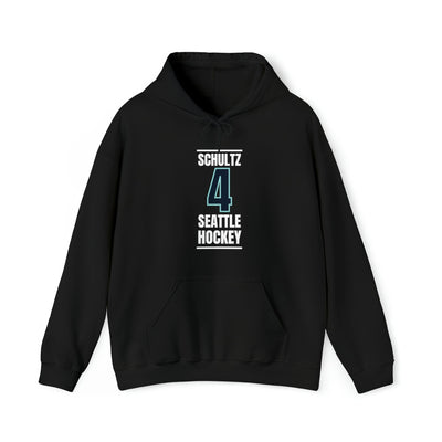 Hoodie Schultz 4 Seattle Hockey Black Vertical Design Unisex Hooded Sweatshirt