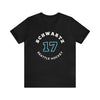 T-Shirt Schwartz 17 Seattle Hockey Number Arch Design Unisex T-Shirt