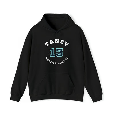 Hoodie Tanev 13 Seattle Hockey Number Arch Design Unisex Hooded Sweatshirt