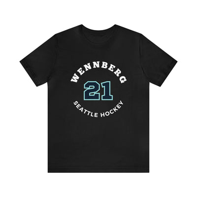 T-Shirt Wennberg 21 Seattle Hockey Number Arch Design Unisex T-Shirt