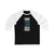 Long-sleeve Tanev 13 Seattle Hockey Black Vertical Design Unisex Tri-Blend 3/4 Sleeve Raglan Baseball Shirt