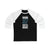Long-sleeve Gourde 37 Seattle Hockey Black Vertical Design Unisex Tri-Blend 3/4 Sleeve Raglan Baseball Shirt