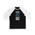 Long-sleeve Bellemare 41 Seattle Hockey Black Vertical Design Unisex Tri-Blend 3/4 Sleeve Raglan Baseball Shirt