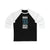 Long-sleeve Beniers 10 Seattle Hockey Black Vertical Design Unisex Tri-Blend 3/4 Sleeve Raglan Baseball Shirt