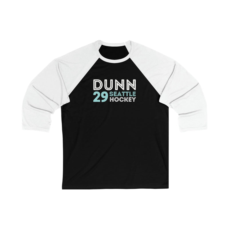Long-sleeve Dunn 29 Seattle Hockey Grafitti Wall Design Unisex Tri-Blend 3/4 Sleeve Raglan Baseball Shirt