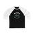 Long-sleeve Megna 44 Seattle Hockey Number Arch Design Unisex Tri-Blend 3/4 Sleeve Raglan Baseball Shirt