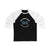 Long-sleeve Oleksiak 24 Seattle Hockey Number Arch Design Unisex Tri-Blend 3/4 Sleeve Raglan Baseball Shirt