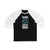 Long-sleeve Studenic 43 Seattle Hockey Black Vertical Design Unisex Tri-Blend 3/4 Sleeve Raglan Baseball Shirt
