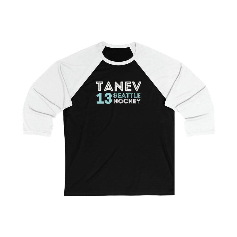 Long-sleeve Tanev 13 Seattle Hockey Grafitti Wall Design Unisex Tri-Blend 3/4 Sleeve Raglan Baseball Shirt