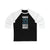 Long-sleeve Wennberg 21 Seattle Hockey Black Vertical Design Unisex Tri-Blend 3/4 Sleeve Raglan Baseball Shirt