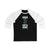 Long-sleeve Borgen 3 Seattle Hockey Black Vertical Design Unisex Tri-Blend 3/4 Sleeve Raglan Baseball Shirt