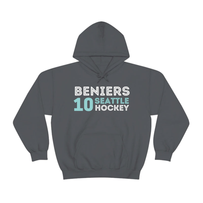 Hoodie Beniers 10 Seattle Hockey Grafitti Wall Design Unisex Hooded Sweatshirt