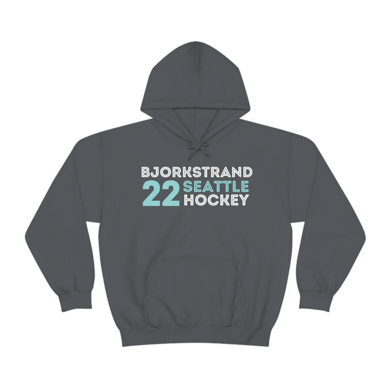 Hoodie Bjorkstrand 22 Seattle Hockey Grafitti Wall Design Unisex Hooded Sweatshirt