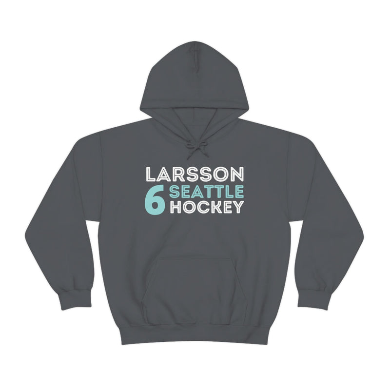 Hoodie Larsson 6 Seattle Hockey Grafitti Wall Design Unisex Hooded Sweatshirt