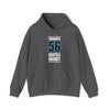 Hoodie Yamamoto 56 Seattle Hockey Black Vertical Design Unisex Hooded Sweatshirt