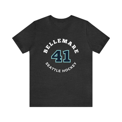 T-Shirt Bellemare 41 Seattle Hockey Number Arch Design Unisex T-Shirt