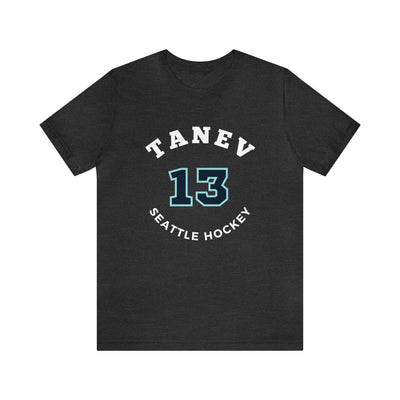 T-Shirt Tanev 13 Seattle Hockey Number Arch Design Unisex T-Shirt