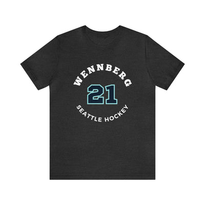 T-Shirt Wennberg 21 Seattle Hockey Number Arch Design Unisex T-Shirt