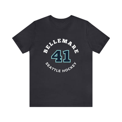 T-Shirt Bellemare 41 Seattle Hockey Number Arch Design Unisex T-Shirt