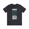 T-Shirt Schwartz 17 Seattle Hockey Black Vertical Design Unisex T-Shirt