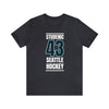 T-Shirt Studenic 43 Seattle Hockey Black Vertical Design Unisex T-Shirt