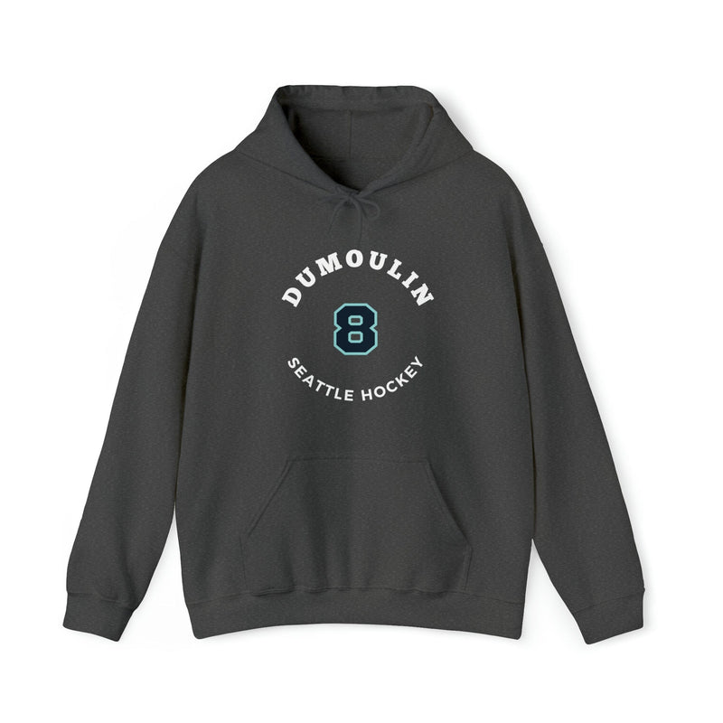 Hoodie Dumoulin 8 Seattle Hockey Number Arch Design Unisex Hooded Sweatshirt