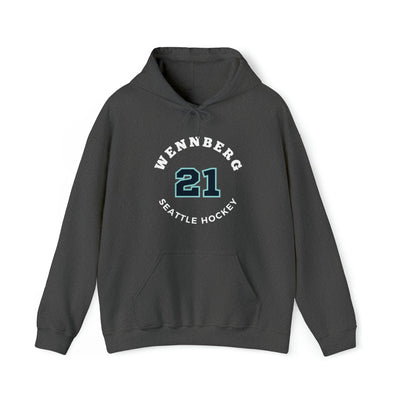 Hoodie Wennberg 21 Seattle Hockey Number Arch Design Unisex Hooded Sweatshirt